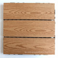 Outdoor/Garden WPC DIY Tiles Click 3D Wood Grain Embossing Solid Composite Wood Plastic Floor Deck Tiles